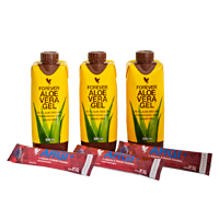 Tripak Aloe Vera Gel mini 3 x 330 ml plus ARGI+ 3 saszetki x 10 g